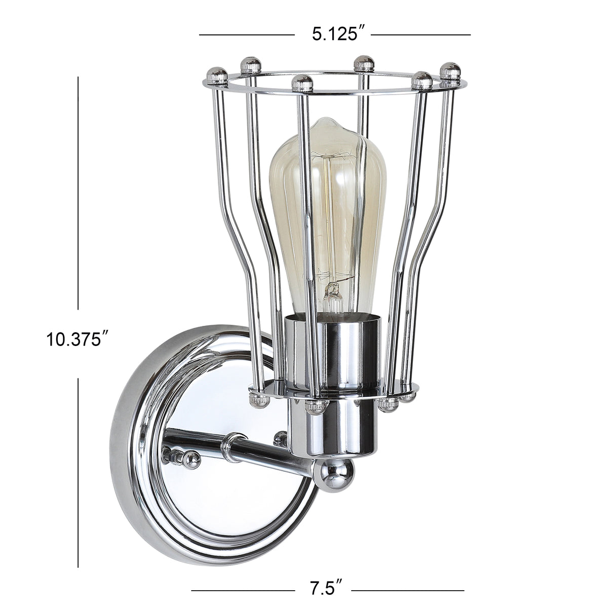 Evelyn 1-light Metal Vanity Light