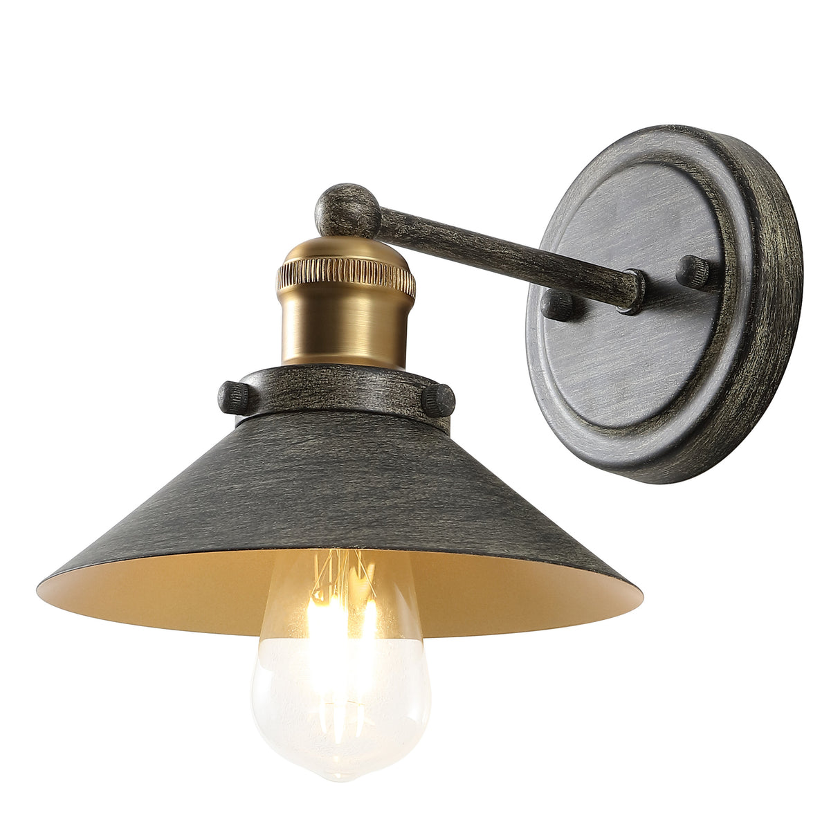 July 1-Light Industrial Farmhouse Metal Vanity Light