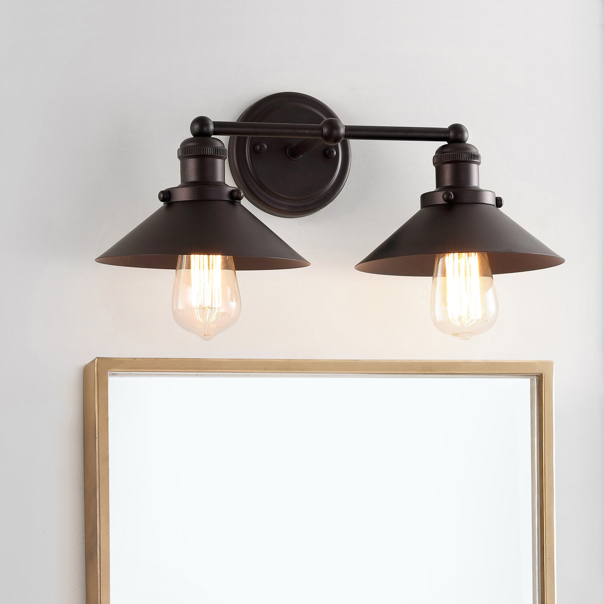 July 2-light Metal Vanity Light