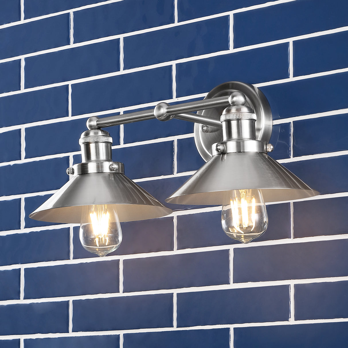 July 2-light Metal Vanity Light