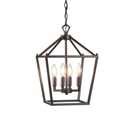 Pagoda-4-Bulb-Lantern-Metal-LED-Pendant-Pendants