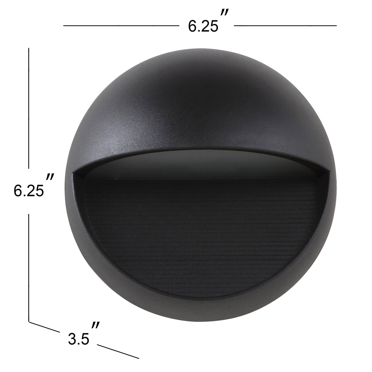 Orbe Outdoor Metal/Glass Integrated LED Wall Sconce