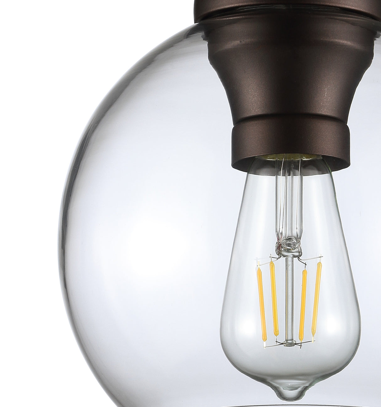 Atlas Metal/Glass LED Flush Mount