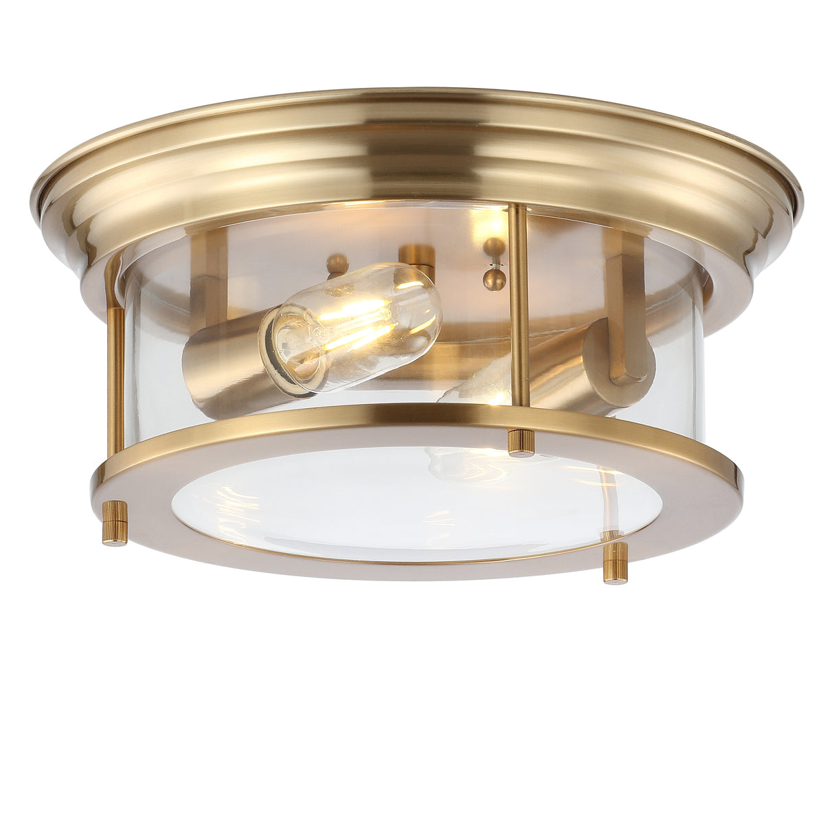 Lauren-2-Light-Metal/Glass-LED-Flush-Mount-Flush-Mounts