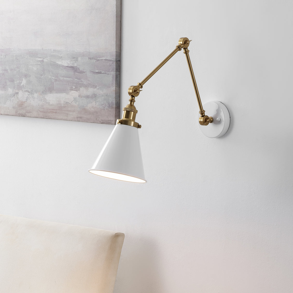 Rover Classic Industrial Metal Adjustable Arm LED Wall Sconce
