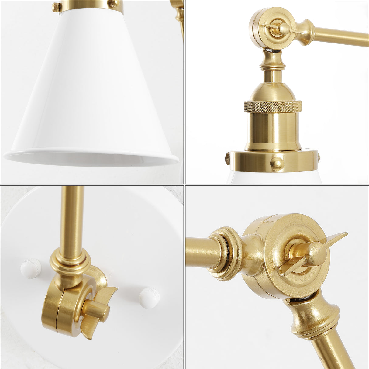Rover Classic Industrial Metal Adjustable Arm LED Wall Sconce (Set of 2)