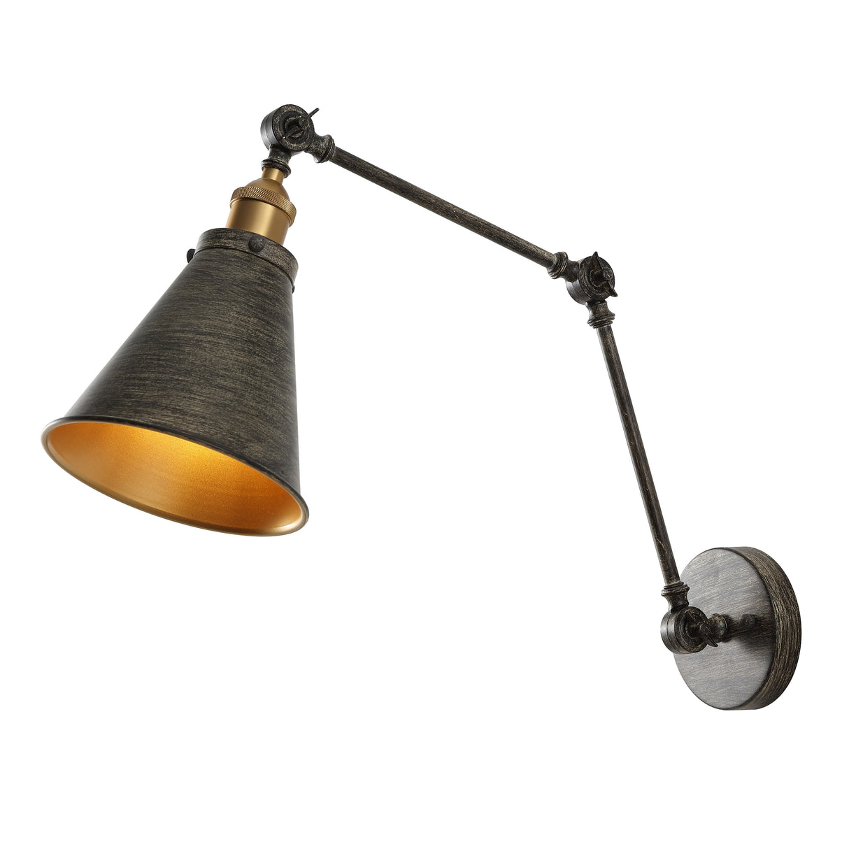 Rover Classic Industrial Metal Adjustable Arm LED Wall Sconce