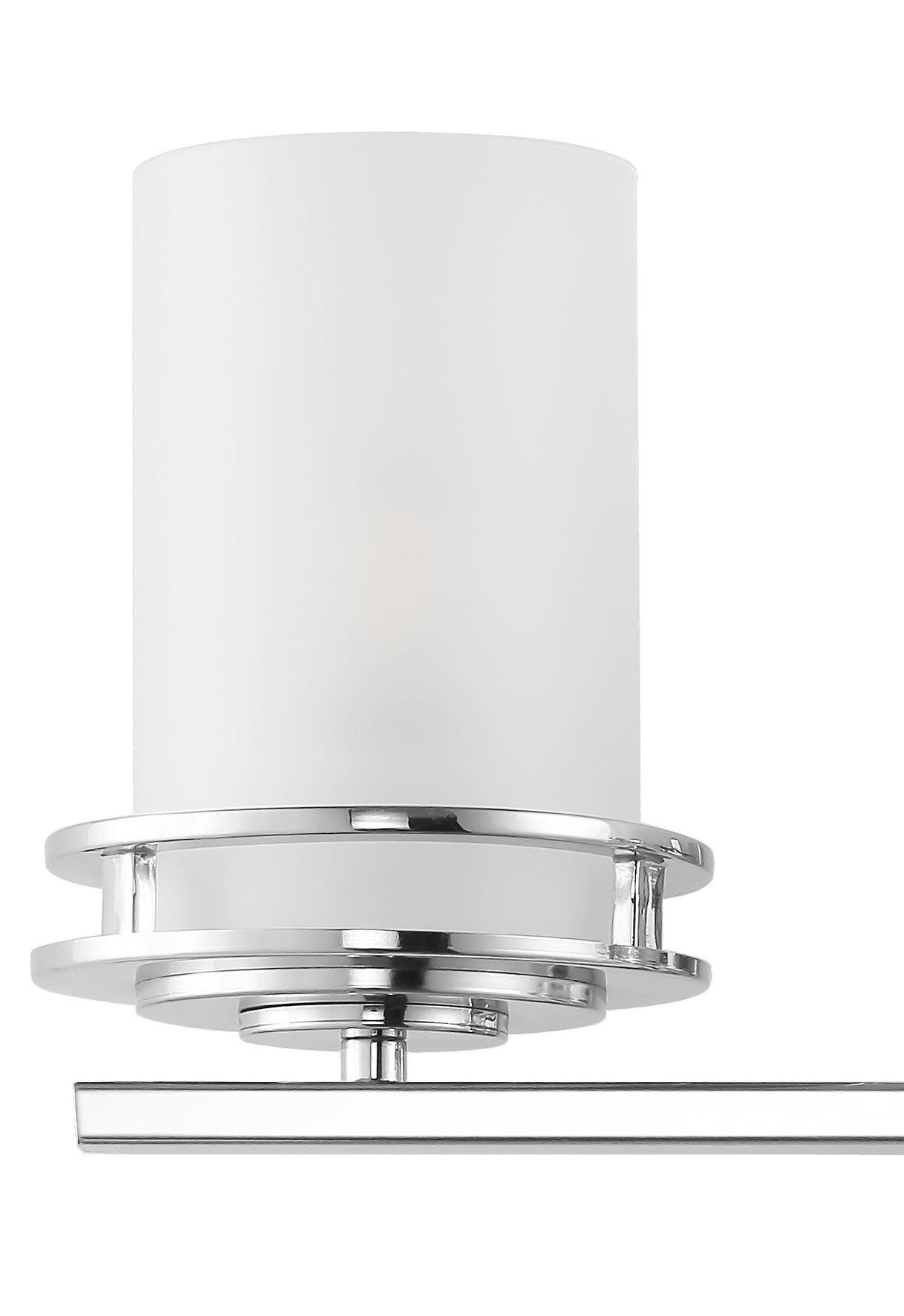 Fairfax 4-Light Metal/Frosted Glass Contemporary Glam LED Vanity Light
