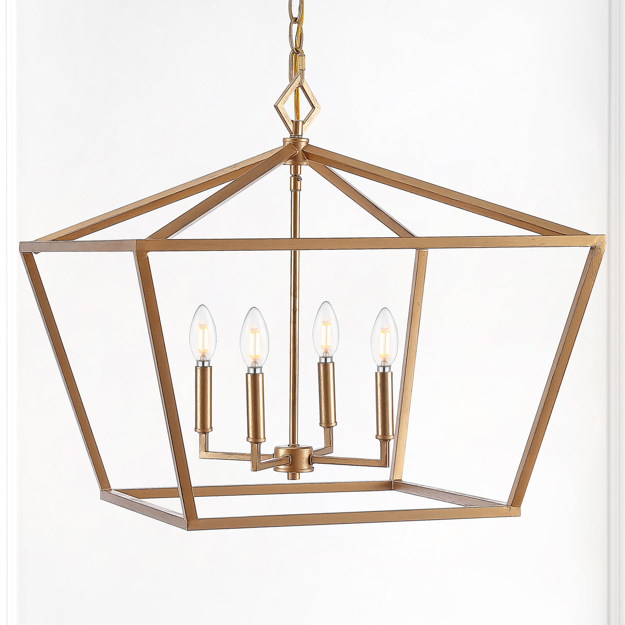 Gatsby 4-Light Adjustable Iron Rustic Glam LED Pendant