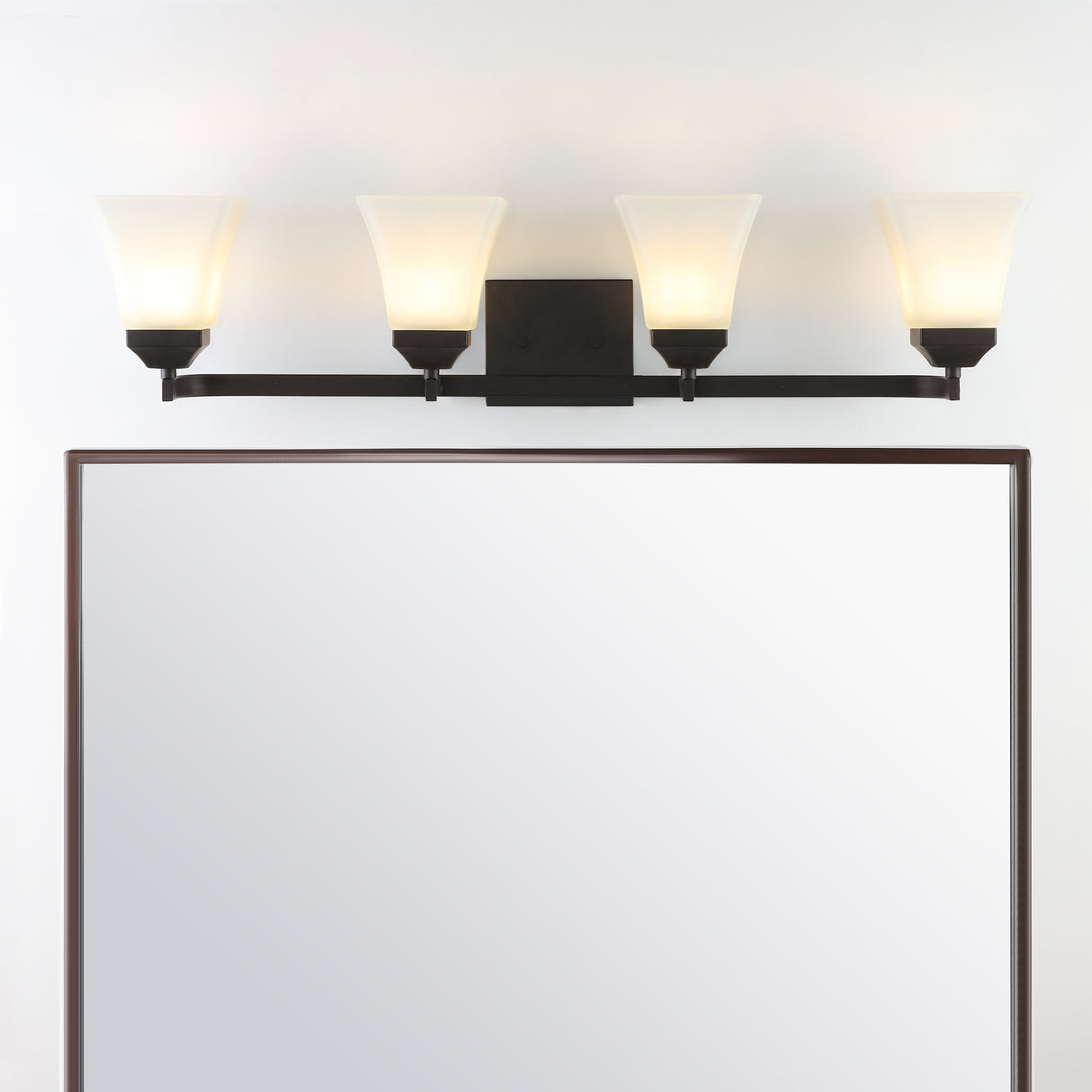 Staunton-4-Light-Iron/Glass-Modern-Cottage-LED-Vanity-Light-Vanity-Lights