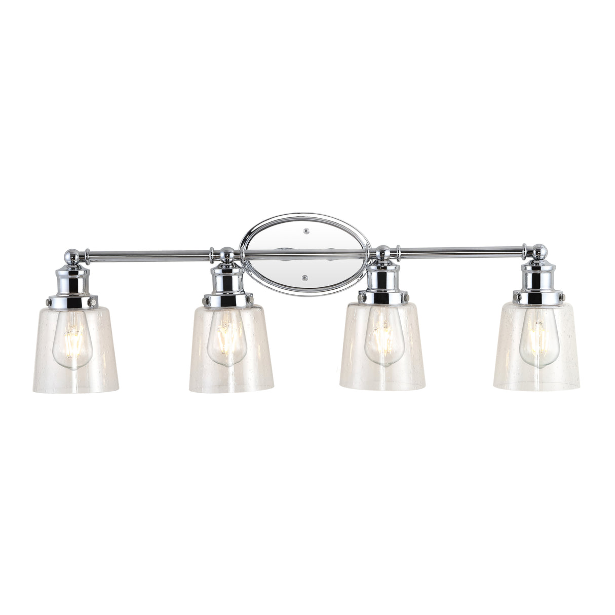 Beverly-4-Light-Iron/Seeded-Glass-Classic-Cottage-LED-Vanity-Light-Bathroom-Vanity-Lights