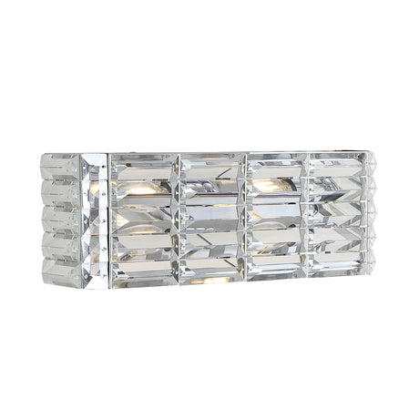 Evelyn-2-Light-Iron/Crystal-Glam-Modern-LED-Vanity-Light-Bathroom-Vanity-Lights