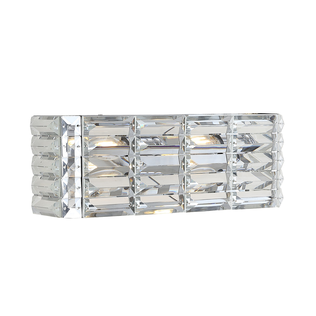 Evelyn-2-Light-Iron/Crystal-Glam-Modern-LED-Vanity-Light-Bathroom-Vanity-Lights
