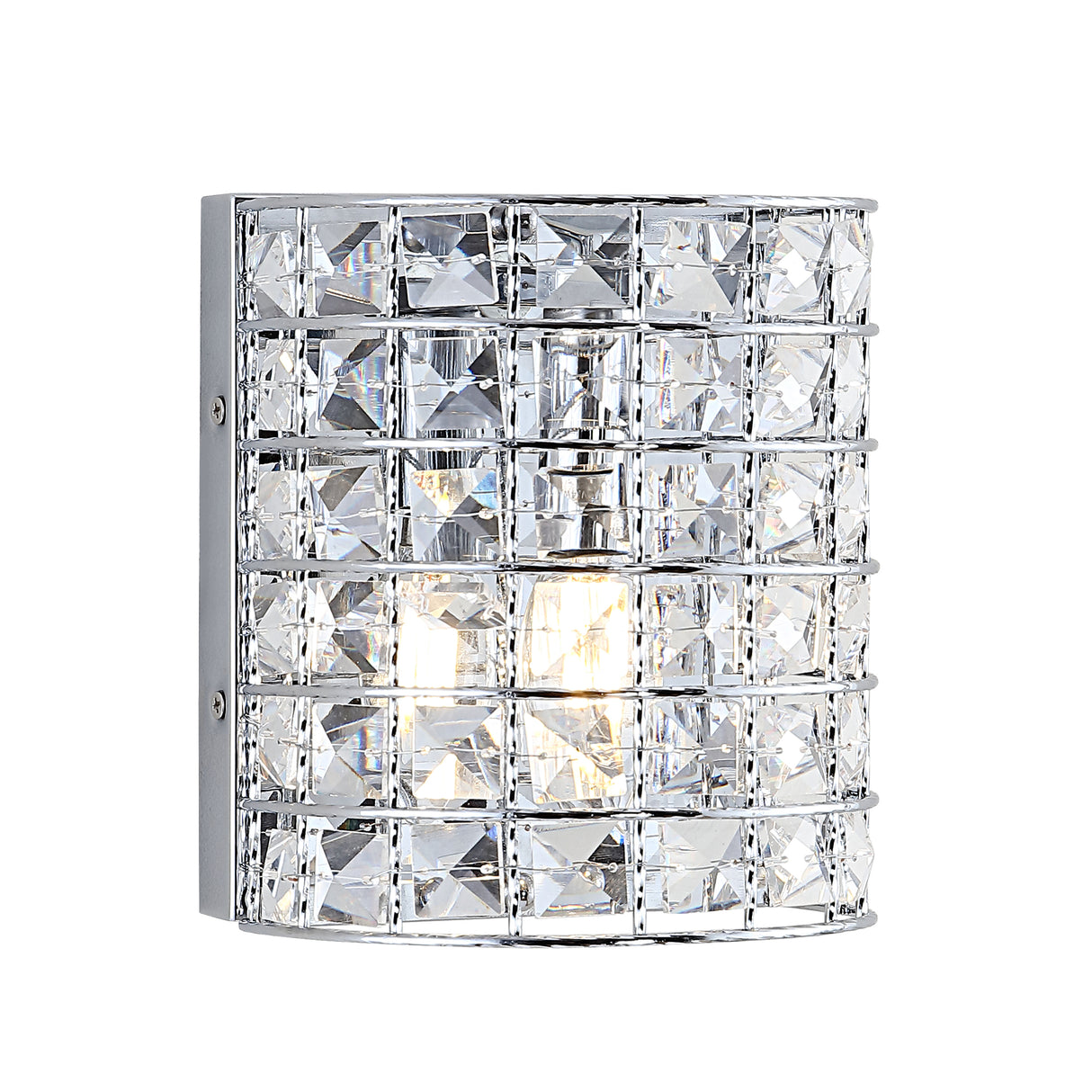 Clara-1-Light-Metal/Crystal-Classic-Glam-LED-Vanity-Light-Bathroom-Vanity-Lights