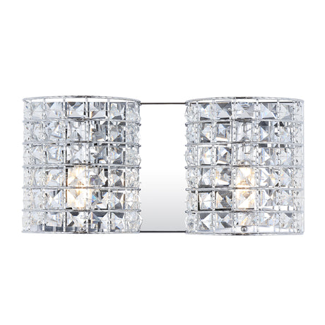 Clara-2-Light-Metal/Crystal-Classic-Glam-LED-Vanity-Light-Bathroom-Vanity-Lights