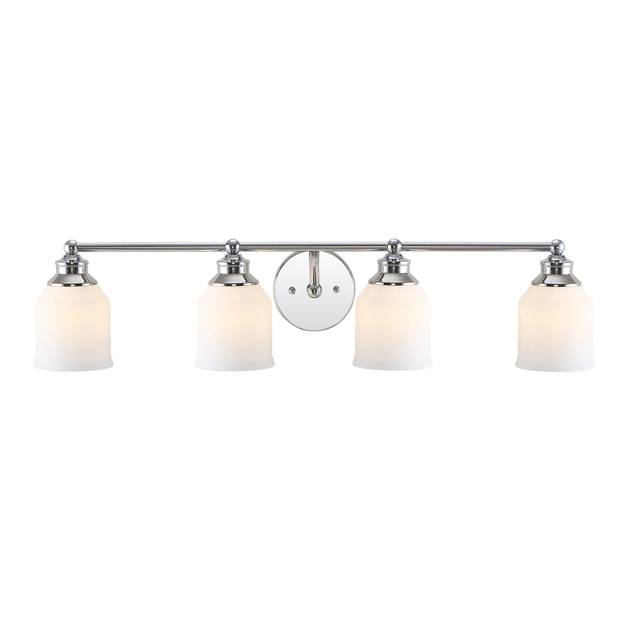 Lydia-4-Light-Iron/Frosted-Glass-Farmhouse-Cottage-LED-Vanity-Light-Bathroom-Vanity-Lights