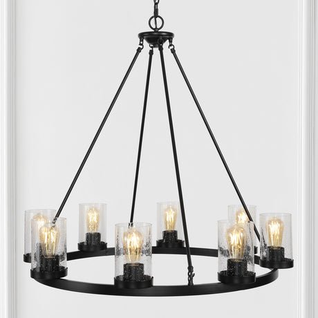 Pablo-8-Light-Iron/Seeded-Glass-Bohemian-Cottae-LED-Chandelier-Chandeliers