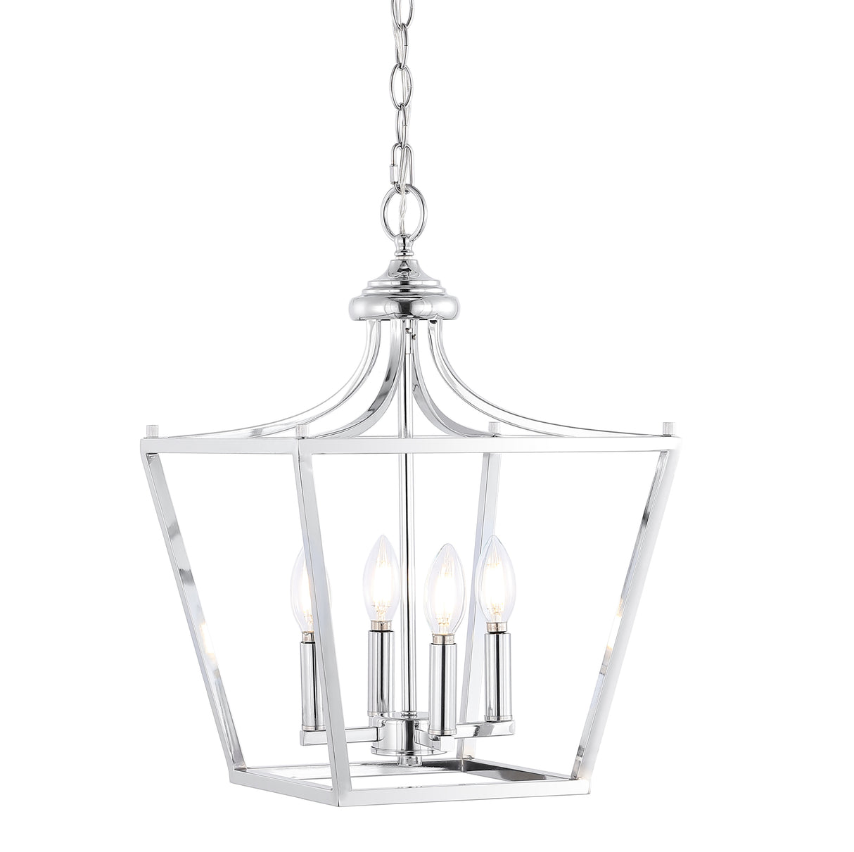 Camden 4-Light Iron Classic Midcentury Pendant Lantern
