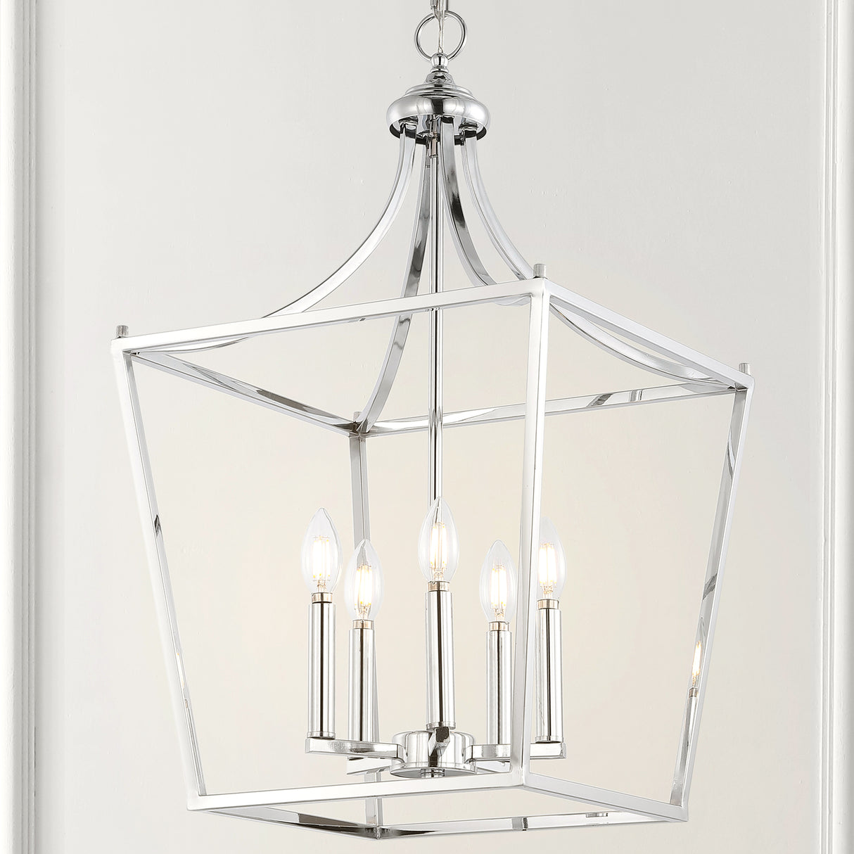 Camden 5-Light Iron Classic Midcentury Pendant Lantern