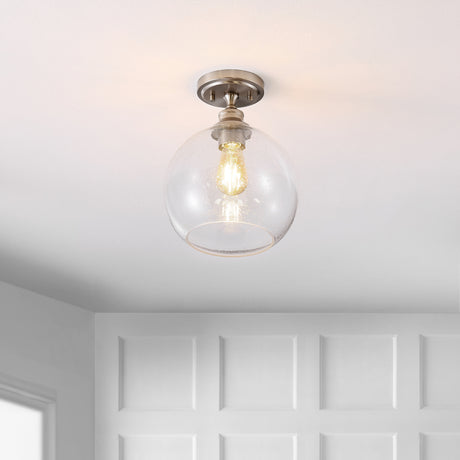 Marla-1-Light-Bohemian-Farmhouse-Iron/Seeded-Glass-LED-Semi-Flush-Mount-Flush-Mounts