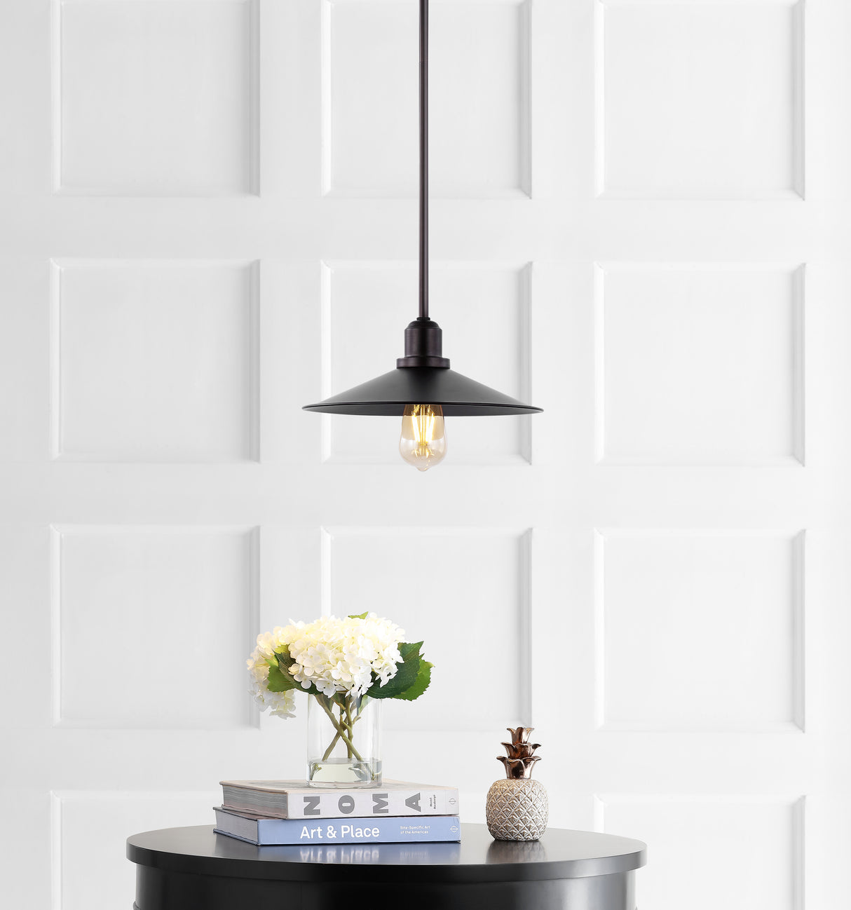 Prairie 1-Light Bohemian Farmhouse Iron LED Pendant
