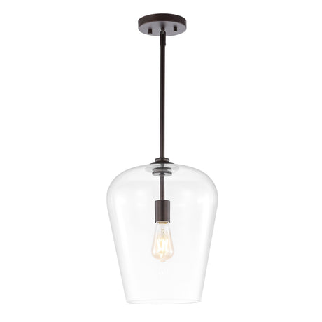 Hayes-1-Light-Industrial-Farmhouse-Iron/Glass-LED-Pendant-Pendants