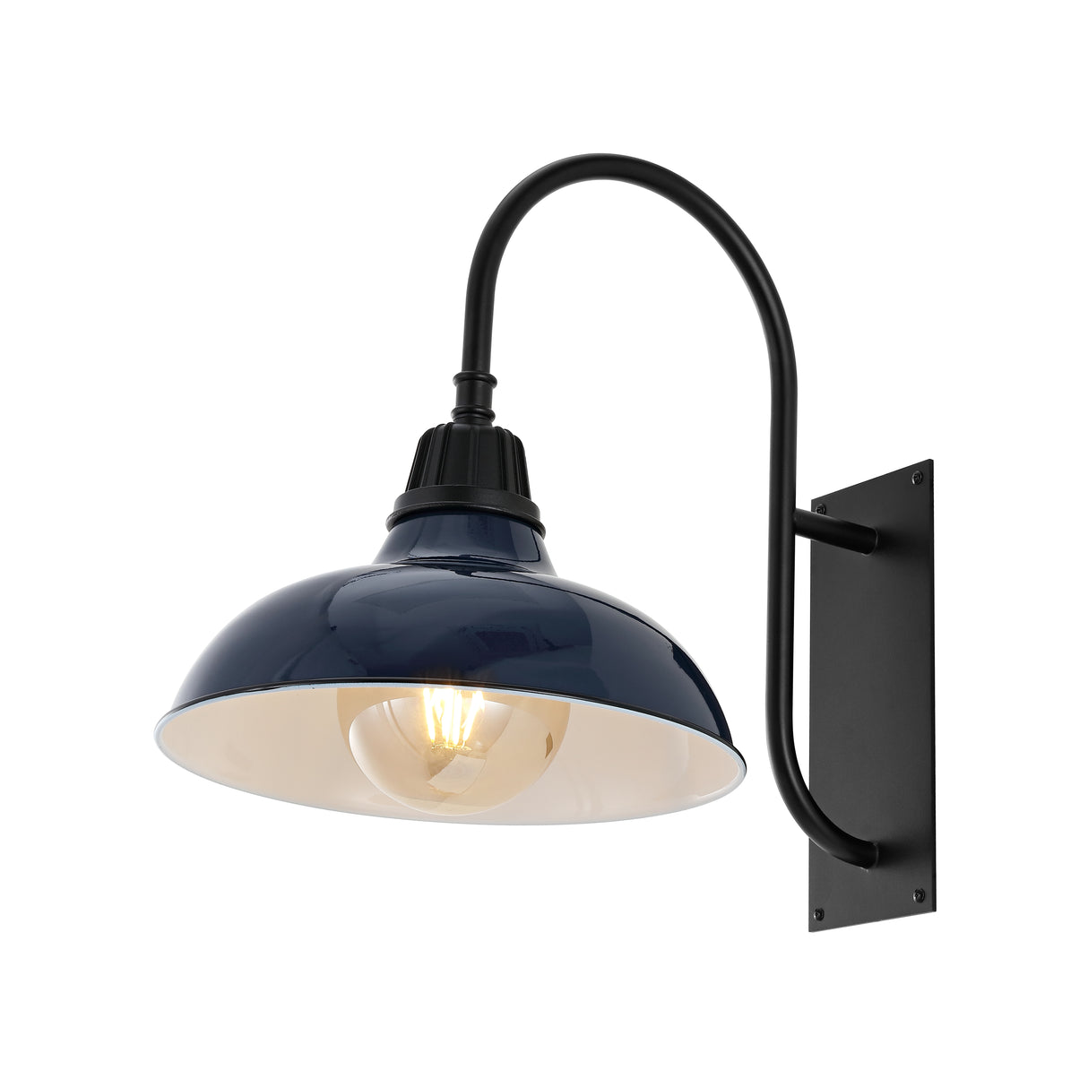 Stanley-1-Light-Farmhouse-Industrial-Indoor/Outdoor-Iron-LED-Gooseneck-Arm-Outdoor-Sconce-Wall-Sconces