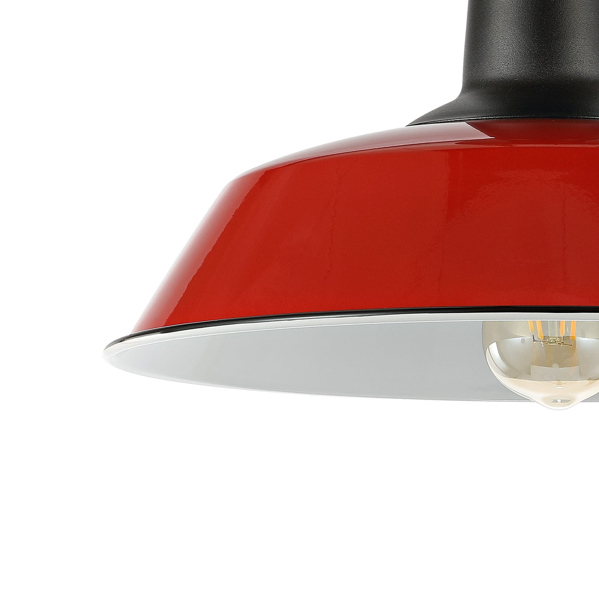 Camila 1-Light Classic Industrial Indoor/Outdoor Iron LED Semi Flush Mount