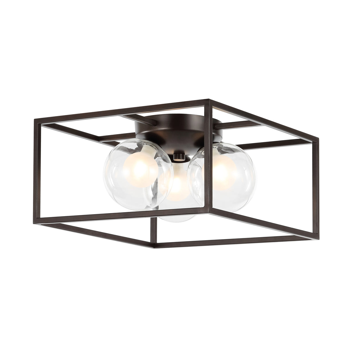 Kyle-3-Light-Modern-Farmhouse-Metal/Iron-Open-Caged-LED-Flush-Mount-Flush-Mounts