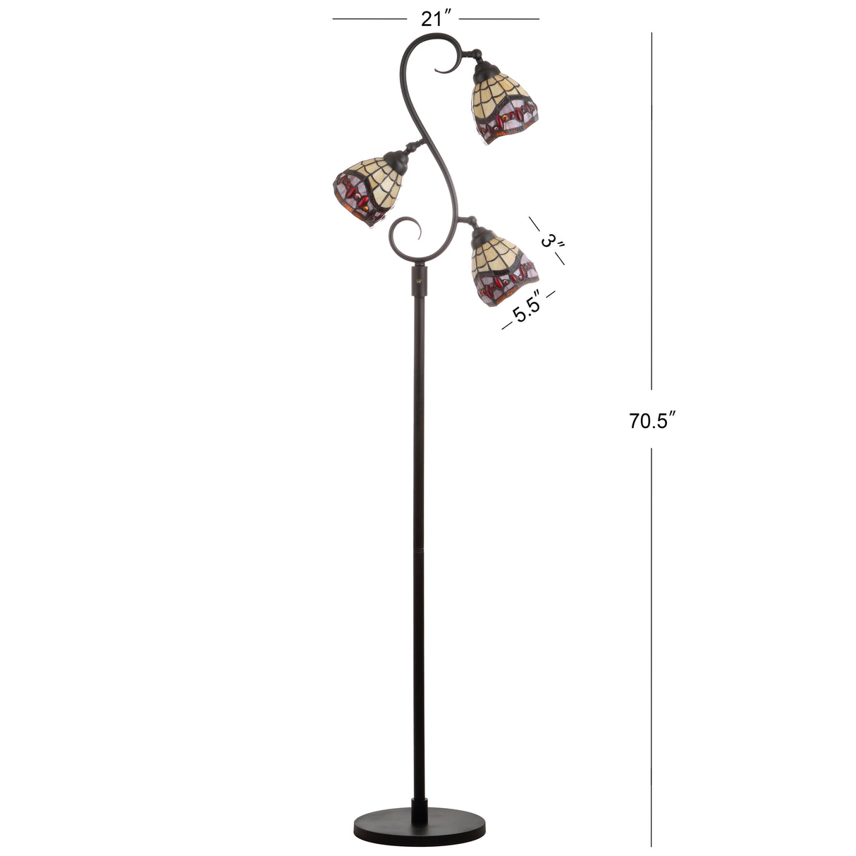 Walker Multi-Light LED Floor Lamp