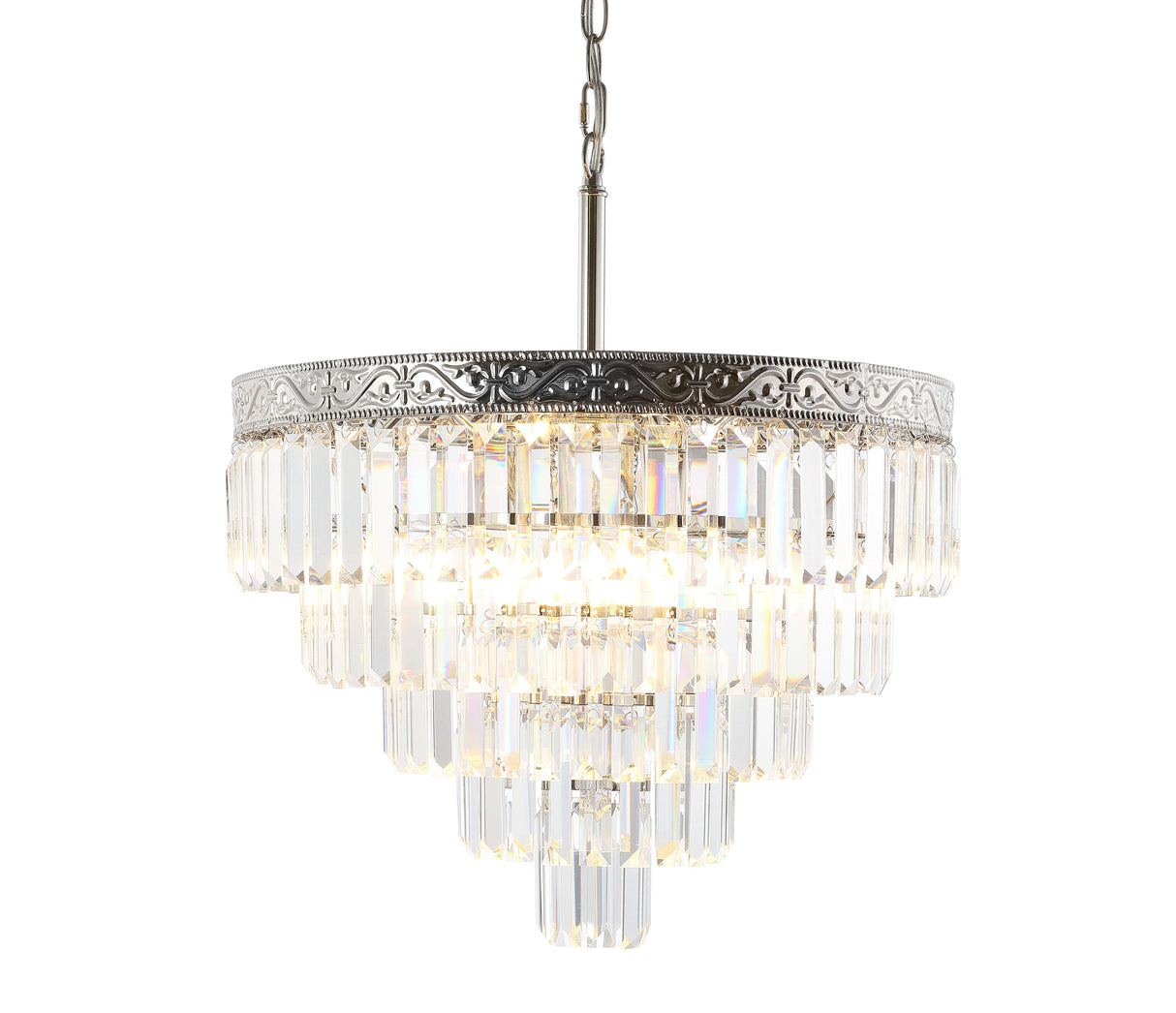 Wyatt 4-Light Crystal LED Chandelier