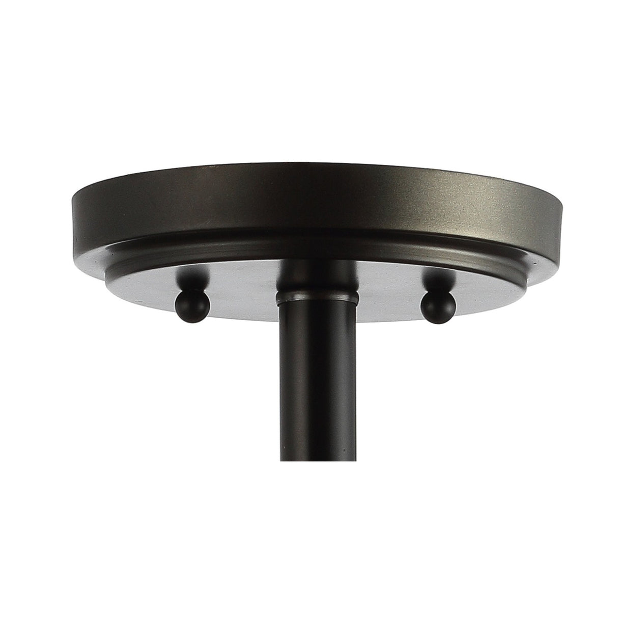 Allie Wood Beaded/Metal LED Semi Flush Mount