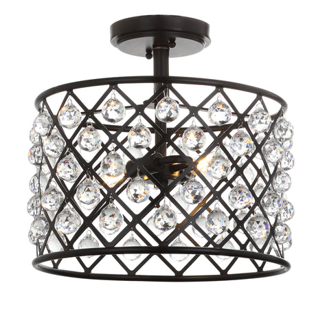 Gabrielle-Crystal/Metal-LED-Semi-Flush-Mount-Flush-Mounts