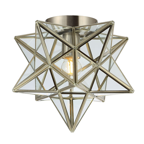Stella-Moravian-Star-Metal/Glass-LED-Flush-Mount-Flush-Mounts