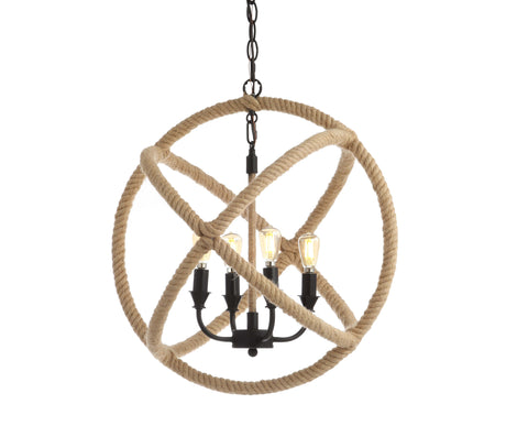 Soka-Adjustable-Globe-Metal/Rope-LED-Pendant-Pendants