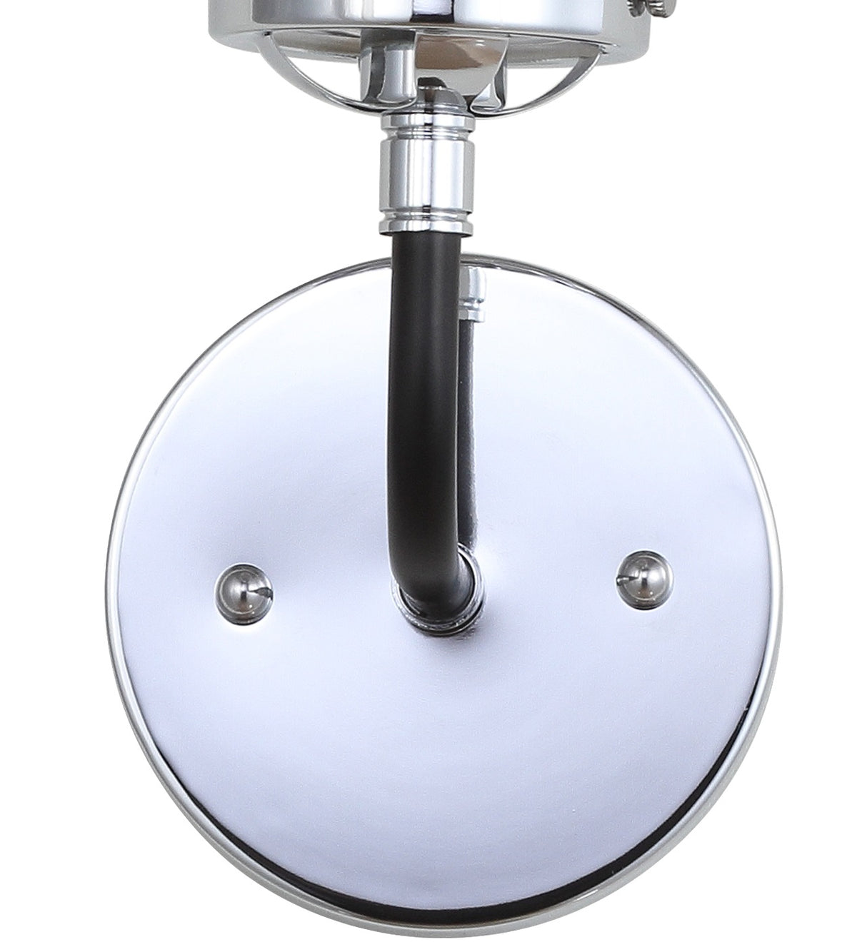 Caleb 1-Light Contemporary Transitional Iron/Glass LED Vanity Light