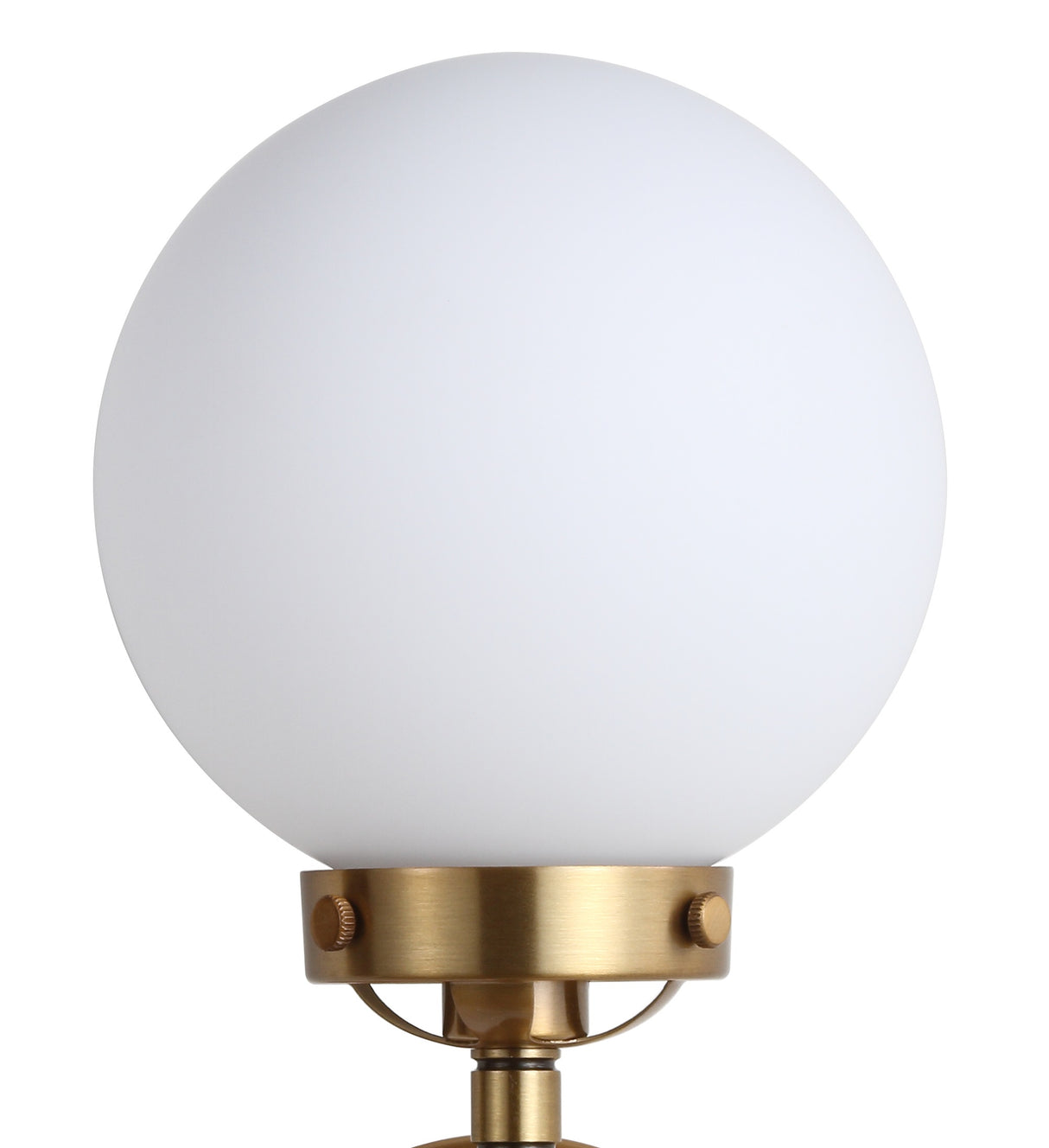 Caleb 1-Light Contemporary Transitional Iron/Glass LED Vanity Light