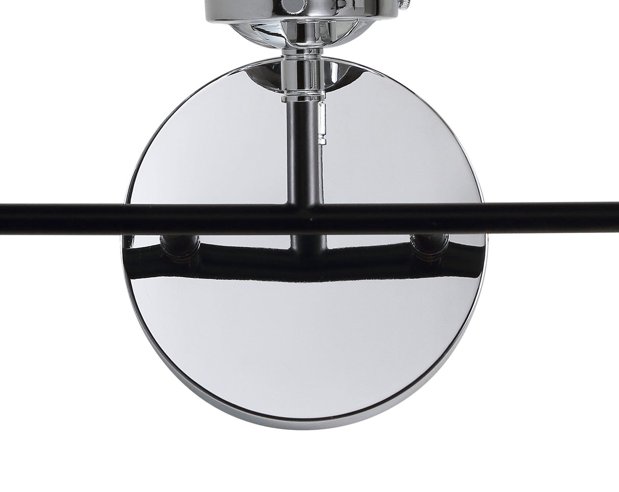 Caleb 3-Light Contemporary Transitional Iron/Glass LED Vanity Light