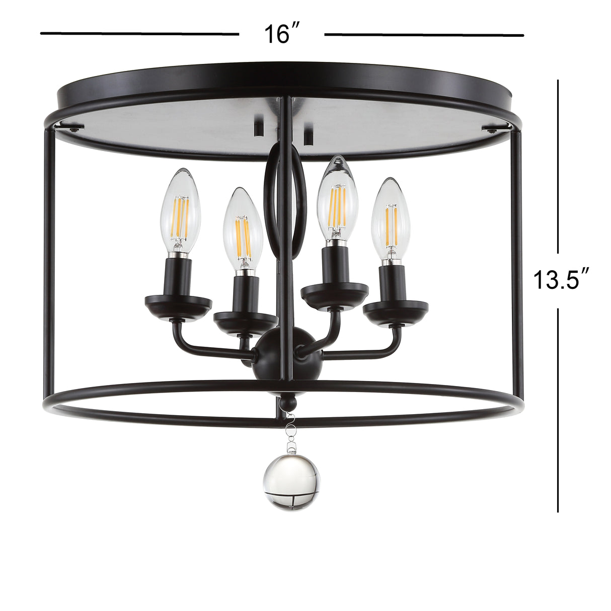 Alma Metal LED Flush Mount