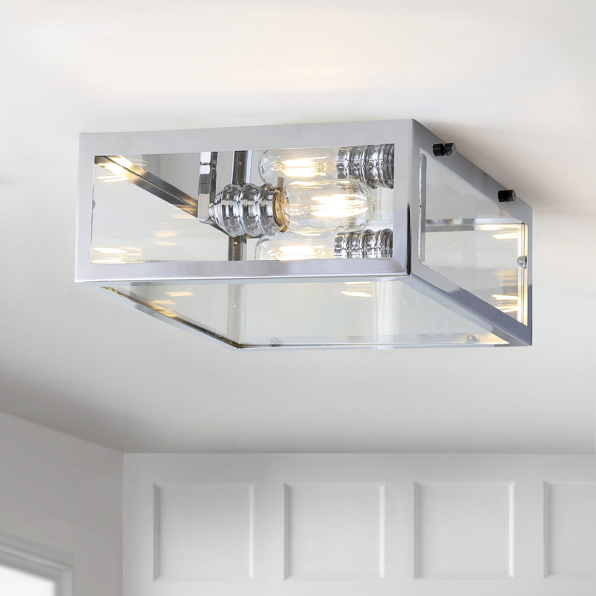 Grayson Metal/Glass LED Flush Mount