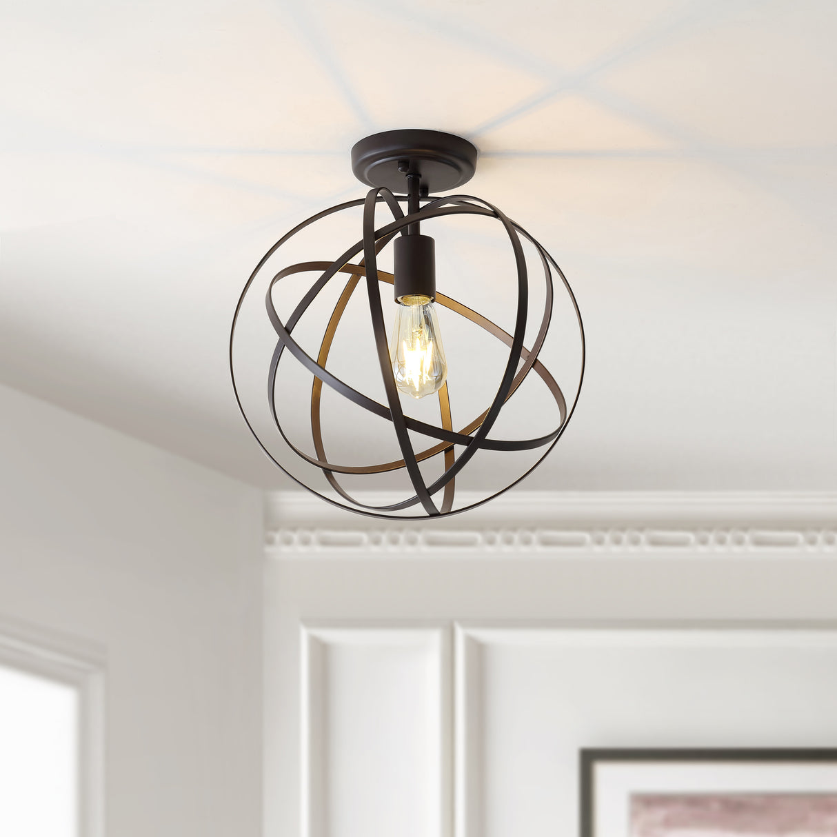 Alma Metal LED Flush Mount