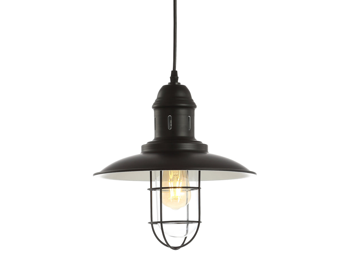 Deere-Adjustable-Iron/Glass-Cage-Light-LED-Pendant-Pendants