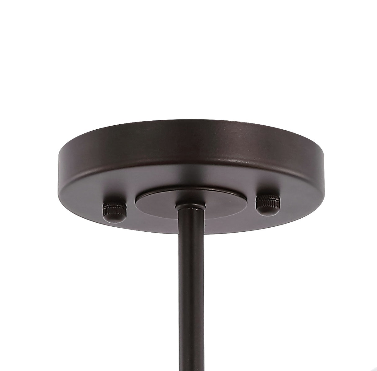 Jaymes 3-Light Farmhouse Industrial Iron Cylinder LED Semi Flush Mount