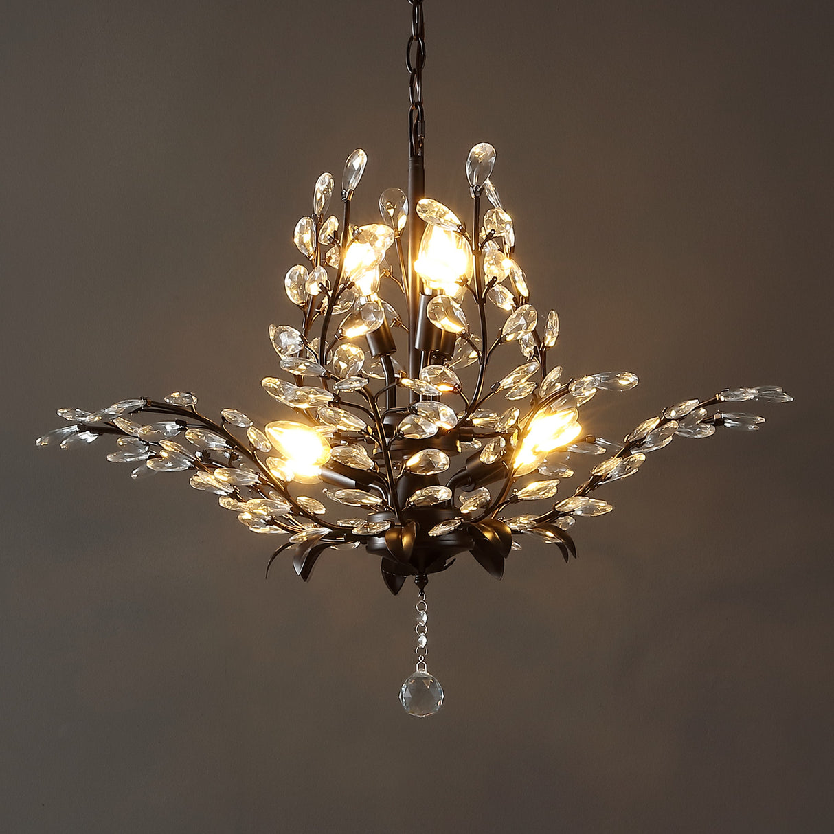 Diantha 7-Light Contemporary Bohemian Iron/Acrylic LED Pendant