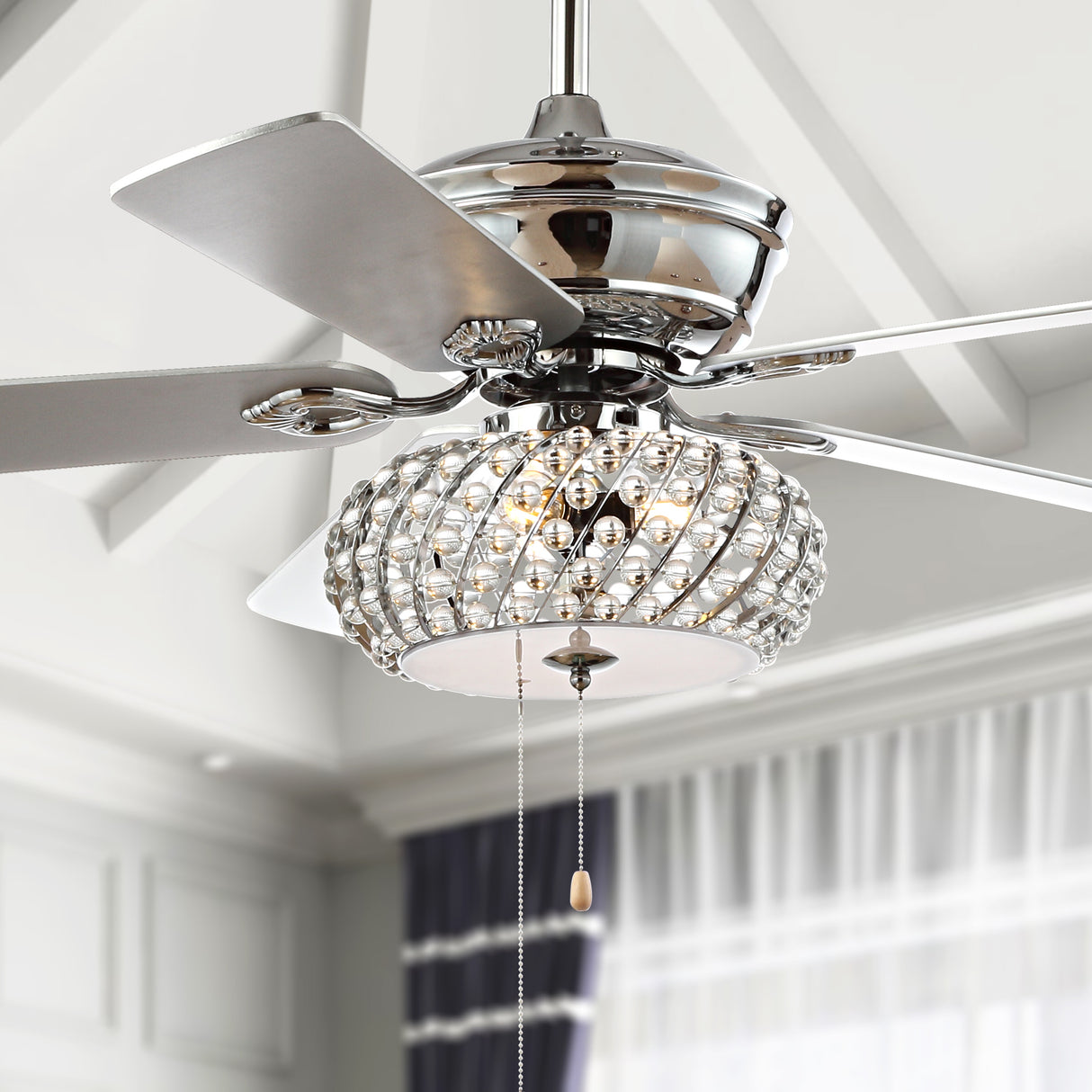 Crista-3-Light-Metal/Wood-LED-Ceiling-Fan-Ceiling-Fans