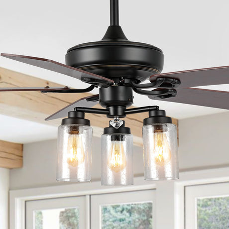 Lucas-3-Light-Rustic-Industrial-Iron/Wood/Seeded-Glass-Mobile-App/Remote-Controlled-LED-Ceiling-Fan-Ceiling-Fans