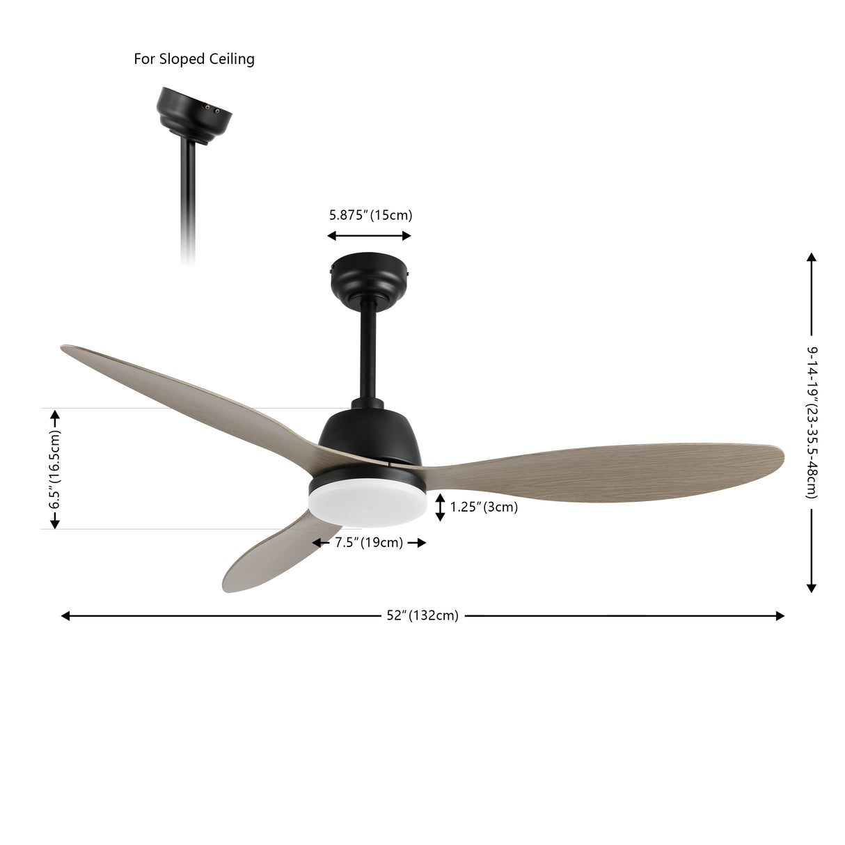 Audie 1-Light Classic Industrial Iron/Plastic Mobile-App/Remote-Controlled 6-Speed Propeller Integrated LED Ceiling Fan