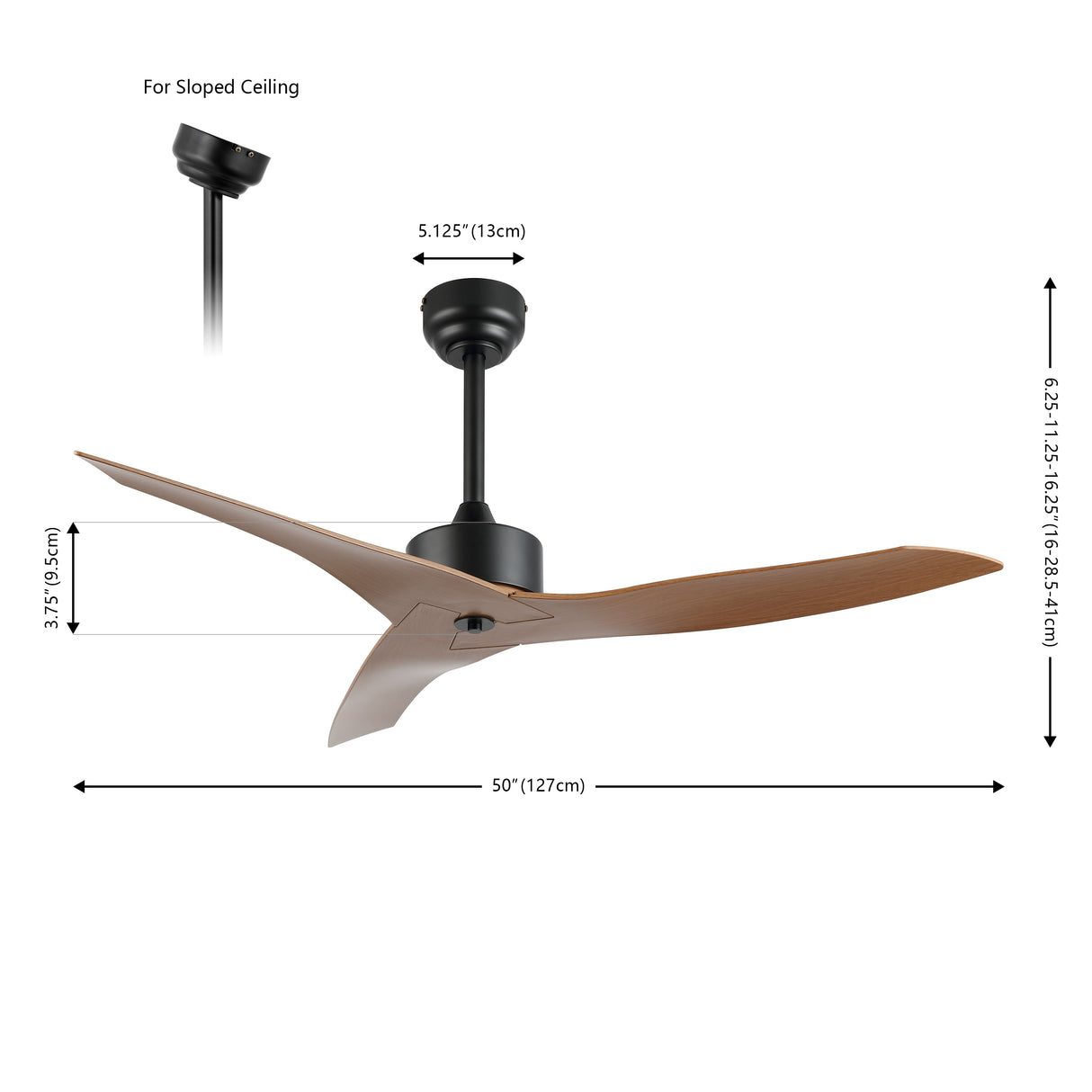 Aldrin Modern Minimalist Iron/Plastic Mobile-App/Remote-Controlled 6-Speed Razor Ceiling Fan