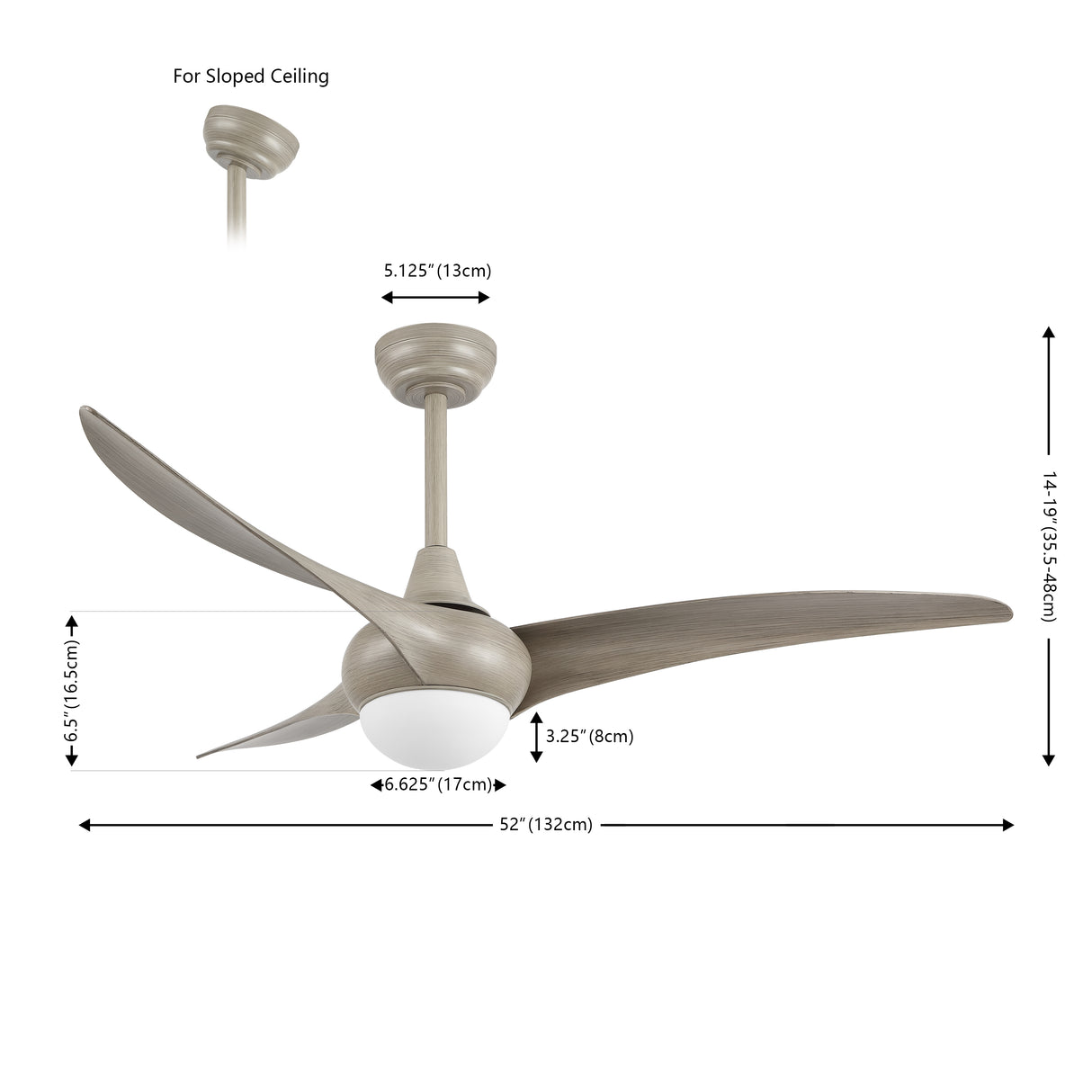 Aviator 1-Light Coastal Vintage Iron/Plastic Mobile-App/Remote-Controlled 6-Speed Retro Swirl Integrated LED Ceiling Fan