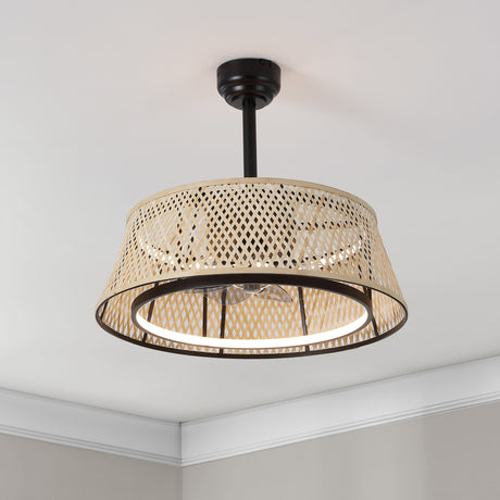 Cressida-LED-Ceiling-Fan,-Metal/Bamboo,-App/Remote-Controlled,-Dimmable,-Adjustable-Ceiling-Fans